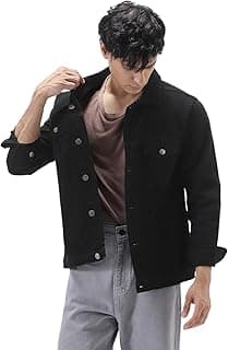 Urbano Fashion Men's Regular Fit Washed Full Sleeve Denim Jacket