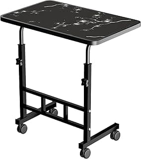 Multi-Purpose Laptop Table, Study Table| Heavy Duty Bed Table| Adjustable for Height, Portable for Office, Work Form Home | DIY Table, Easy to Asembl (Adjustable Flower)