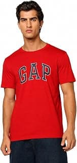 GAP Men Graphic Printed Slim Fit Crew Neck Short Sleeves T-Shirt