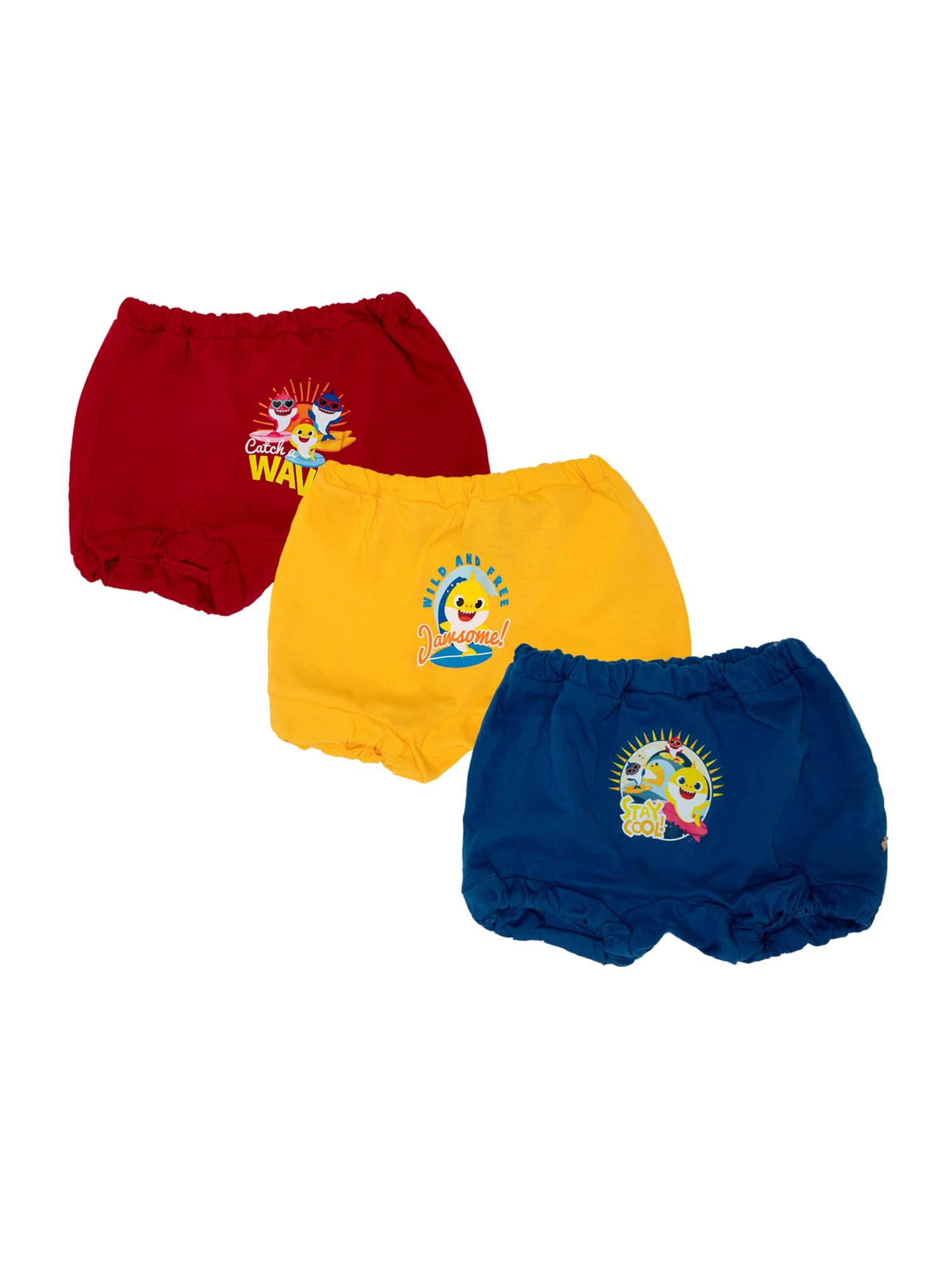 BODYCARE Baby Trunks with 100% Cotton Pack of 3 (Color & Print May Vary)