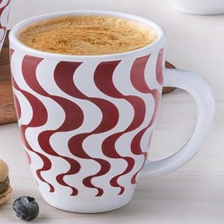 Larah by BOROSIL Waves Brown 390 ml Mug, Microwave Safe, Chip Resistant