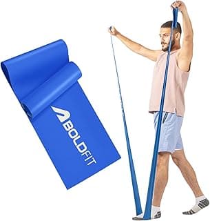 Boldfit Resistance Bands for Workout for Women Pilate Bands for Home Exercise Thera Band Toning Exercise for Gym Latex Band Theraband for Fitness, Stretching, Yoga for Men & Women (Medium) 2.7 Kg Blue