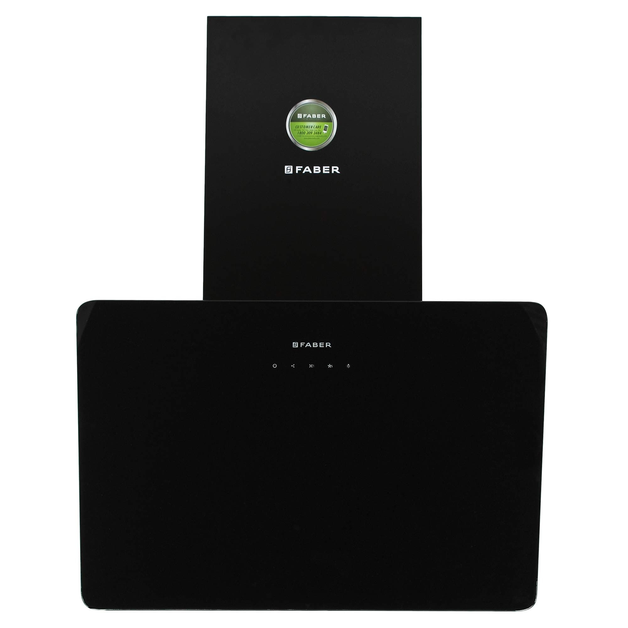 Faber 60 cm 1000 m³/hr Angular Kitchen Chimney (HOOD MARTINI TC BK LTW 60, Cassette Filter, Touch Control, Black)