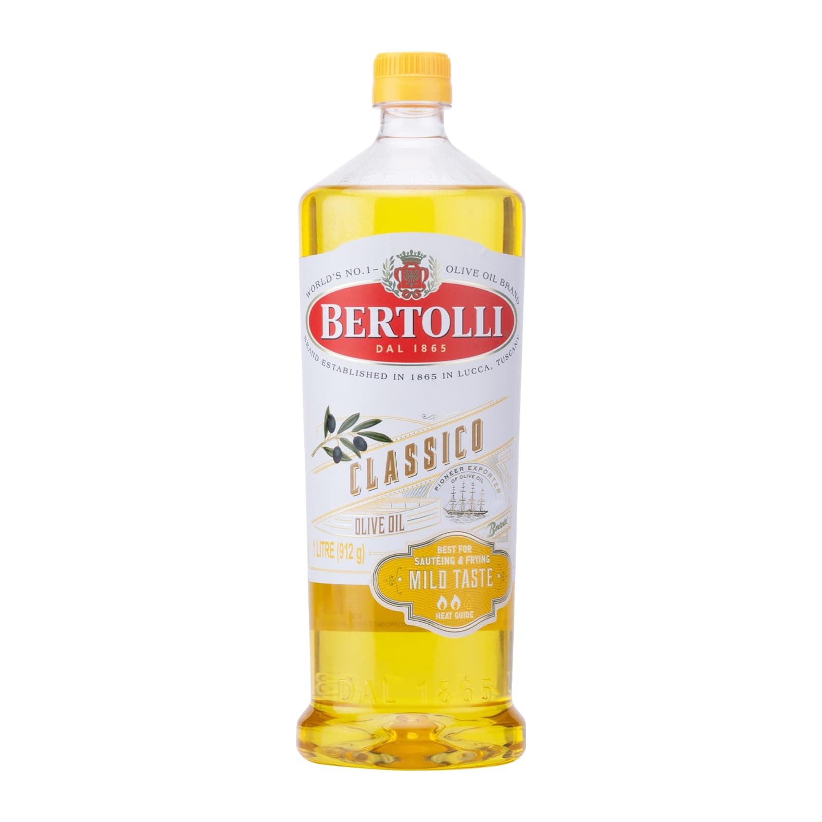 Bertolli Classico Olive Oil- Pure Olive Oil- All Purpose Cooking Oil- Mild Taste-Grilling, Roasting-Italian Brand World no 1- from the Makers of Figaro- 1L Bottle