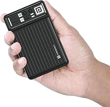 Portronics Luxcell Mini 20K Advanced 20000 mAh Nano Power Bank with 22.5W Max Output, LED Indicator, Mach USB-A Output, Type C PD Output, Type C Input, Wake Up Button(Black)