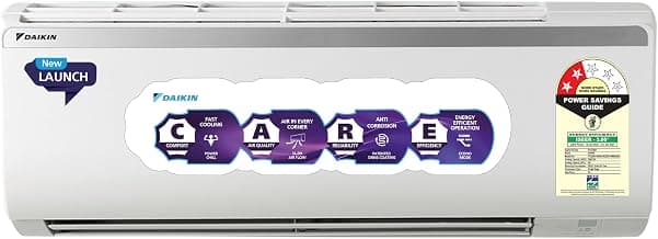 DAIKIN 0.8 Ton 2 Star, New Star rated,Fixed Speed Split AC (Copper, PM2.5 Filter, FTQ28XV16, White)