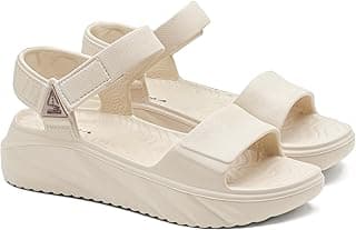 ASIAN Indigo-32 Women’s Casual Platform Sandals with Adjustable Strap | Lightweight EVA Sandals with Comfortable Cushioning Footbed for Travel