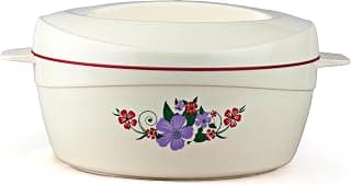 CELLO Roti Plus Insulated Casserole Hot Pot Box Case with Lid 2500 ml Red | BPA Free, Double Wall PU Insulated, Inner Drip Tray Casserole For Hot Pot For Roti Chapathi | Hot Pot Roti Case For Kitchen
