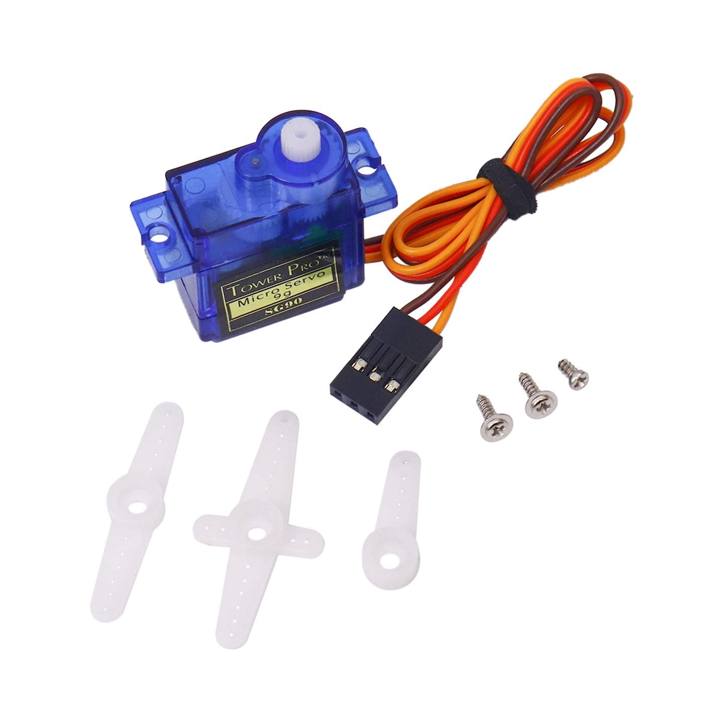Electronic Spices Pack of 1 SG90 Micro Digital Servo Motor 9G for RC Helicopter Airplane Boat Robot Controls