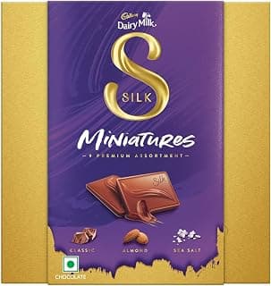 Cadbury Dairy Milk Silk Miniatures Premium Assorted Chocolate Gift Pack, 80 g