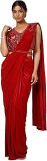 Soch Womens Nylon Blend Saree With Sequins