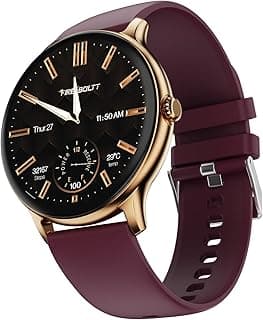 Fire-Boltt Fire-Boltt Phoenix Pro Round Smart Watch 1.39″ HD Display with Bluetooth Calling, AI Voice Assistant, SpO2 & Heart Rate Monitor, 120+ Sports Modes, IP67 Waterproof Smartwatch for Men & Women - Brown