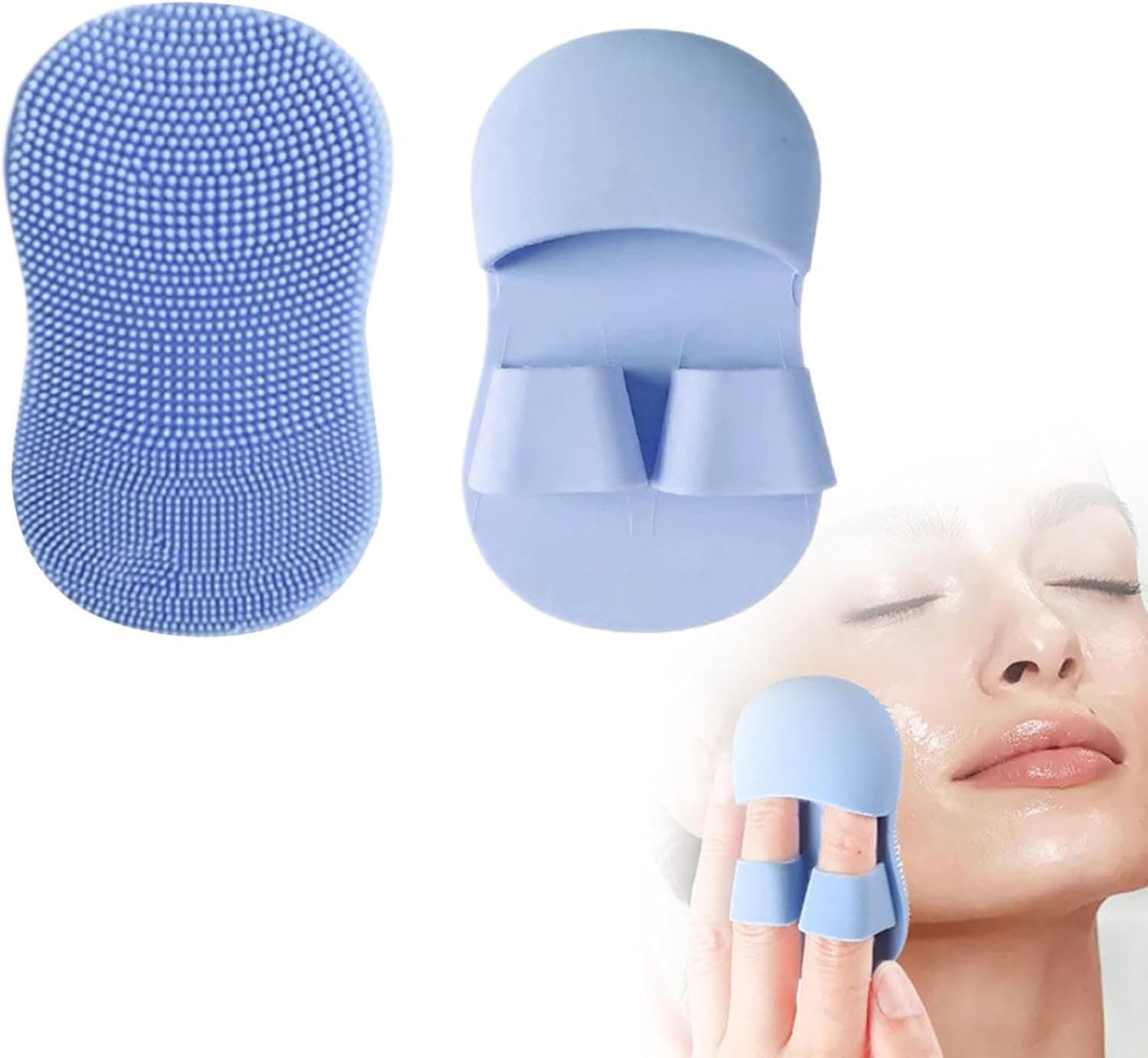 ARJ Face Scrubber for Women and Men, Silicone Face Cleansing Brush Face Scrubbers Soft Exfoliators Cleaning Tool Massage Washing Pore Cleanser Pimples Blackhead Remover Deep Cleans Skin Care 1pcs