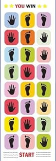 Hopscotch Play Mat for Kids, 81 x 32 cm, Indoor Outdoor Activity Mat, Ages 5+, Hands and Feet Designs