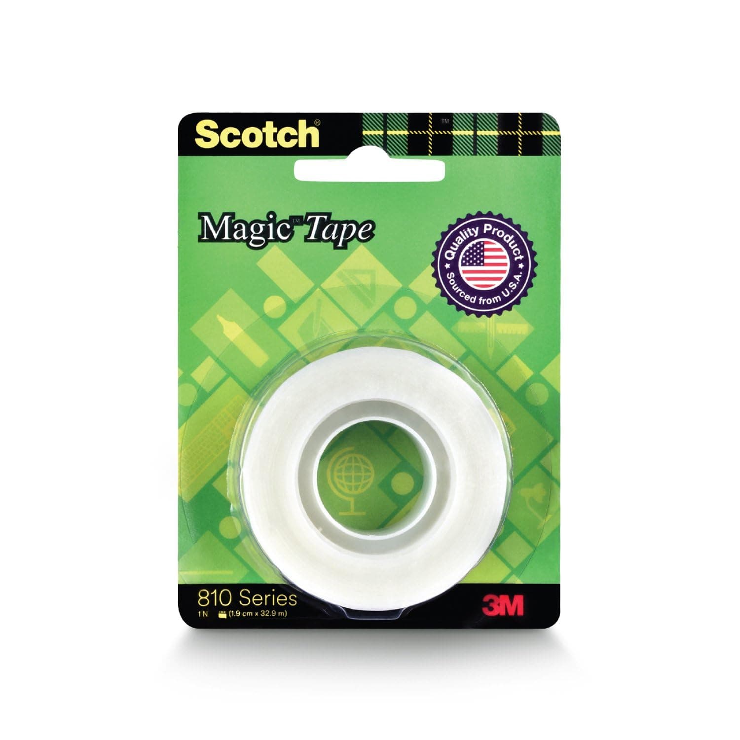 Scotch Magic Tape - The Original Matte-Finish Invisible Tape by 3M (1 Roll, Width 1.9cm Length 32.9m)