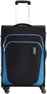 American Tourister Kansas Polyester 80 cms Black Softsided Check-in Luggage (FT2 (0) 09 003)