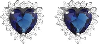GIVA 925 Silver Heart Of The Ocean Studs | Gifts for Girlfriend, Gifts for Women and Girls | With Certificate of Authenticity and 925 Stamp | 6 Month Warranty