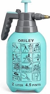 ORILEY 2 LTR Multipurpose Classic Sprayer Hand Powered Water Spray Bottle for Gardening Sanitising Car & Bike Wash Home & Garden