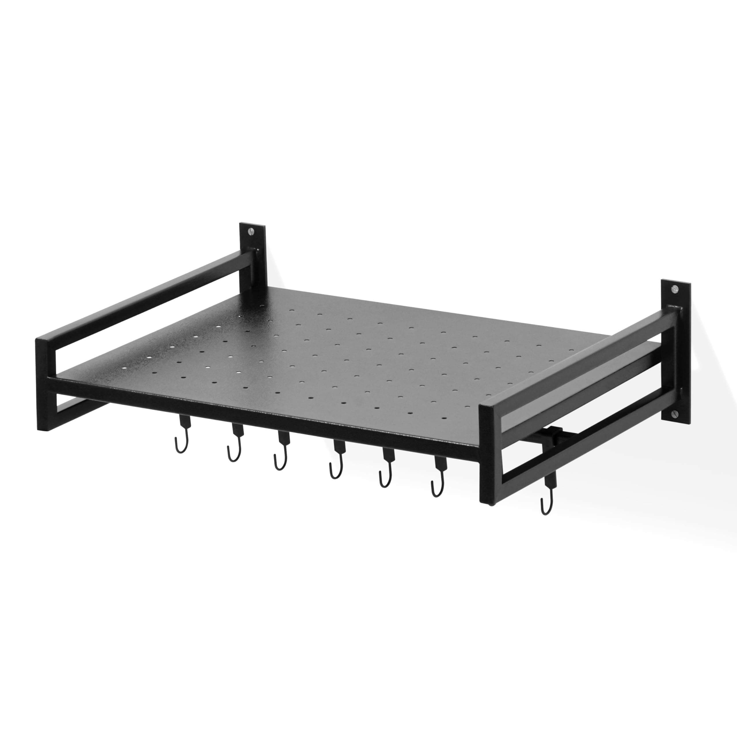 Livzing Metal Universal Microwave Oven Fix Stand | Microwave Stand | Kitchen Appliances Storage Organizer Holder | Cooker, Utensils, Dish Rack and Countertop Floor Platform OTG Stand-Black-(Up to 30L)