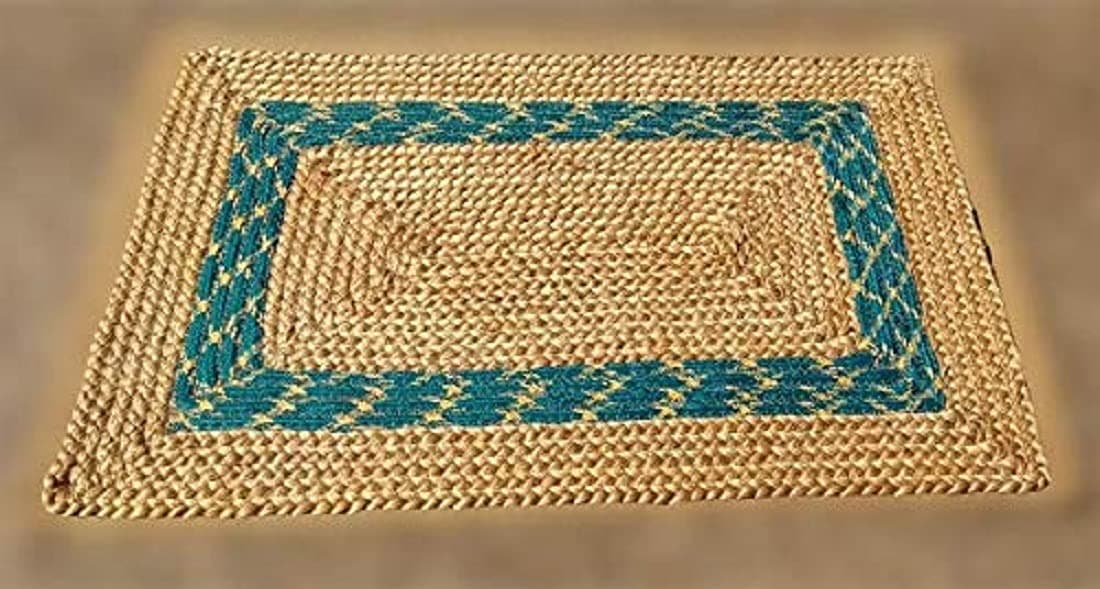 (17x27 inch Doo mat) Rectangle Natural Jute Door Mat Rug/Mat for Entrance and Home Decoration for All Seasons