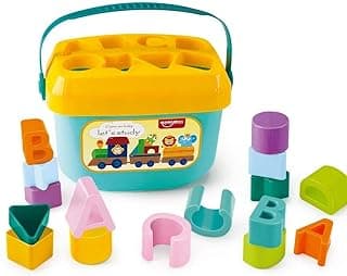 Toyshine Baby’s First Educational Shape Sorting Blocks Toy | 16 Pcs ABCD Learning Blocks & Shape Sorter | Early Development Activity Toy for 6 Months to 2 Years Old Boys & Girls