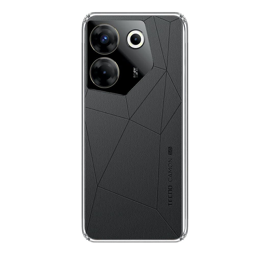 Amazon Brand - Solimo Clear Back Cover Case for Tecno Camon 20 Pro | Shock Proof Design | Transparent Back Cover for Tecno Camon 20 Pro (TPU, Transparent)