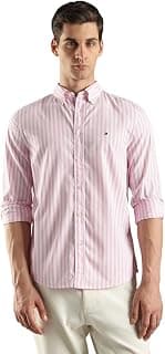 Tommy Hilfiger Striped Regular Fit Cotton Shirt