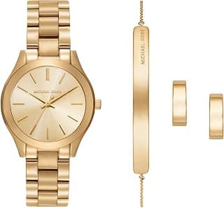 Michael Kors Slim Runway Silver Watch Set MK7563SET