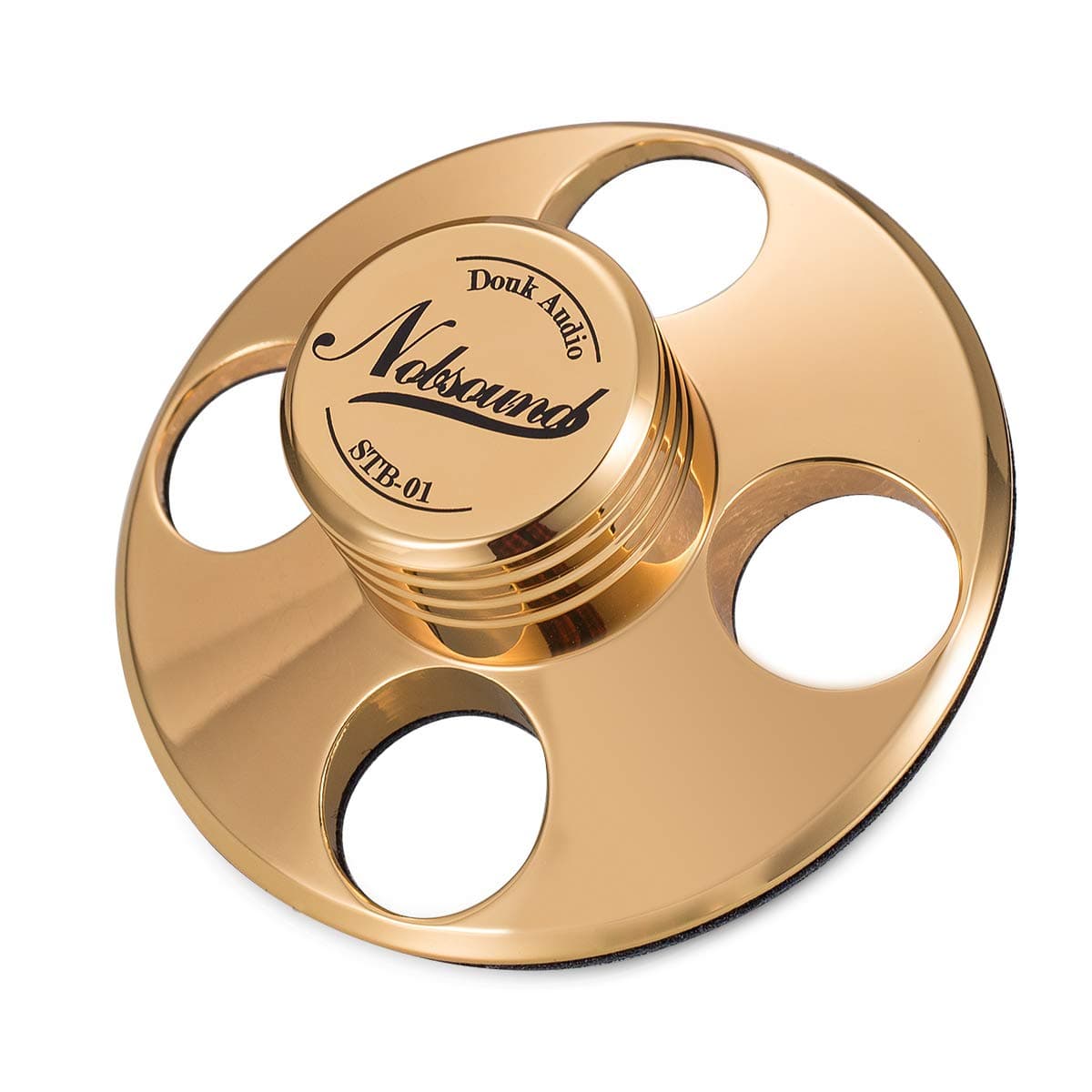 Nobsound STB-01 LP Vinyl Turntables Metal Disc Stabilizer Record Weight HiFi (Pure Copper, Gold)