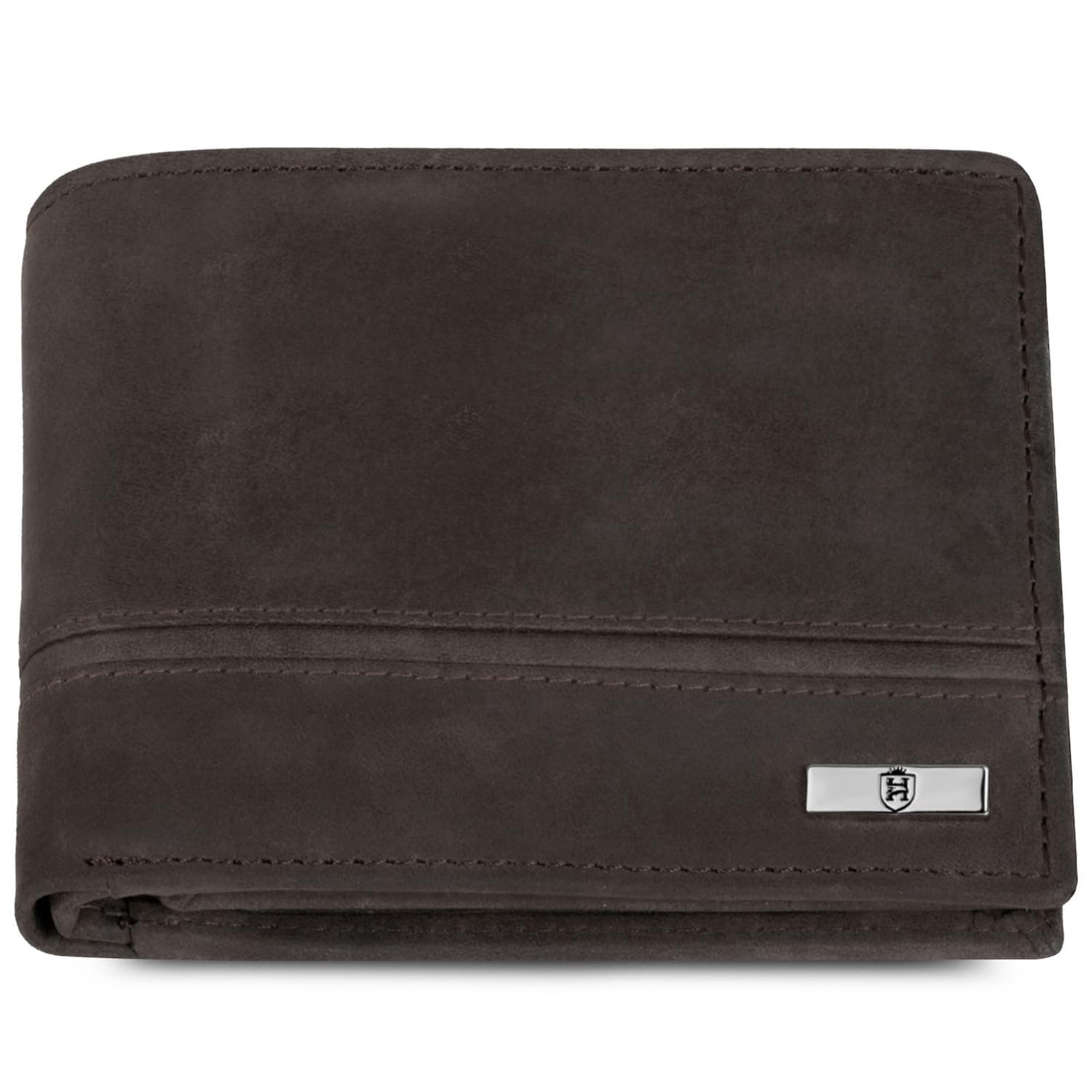 HORNBULL Denial Coffe Hunter Leather Wallet for Men | Wallets Men with RFID Blocking | Mens Wallet,Coffee
