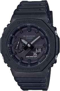Casio G-Shock GA-2100-1A1DR Black Analog-Digital Dial Black Resin Strap Men's Watch Shock and 200M Water Resistant G987