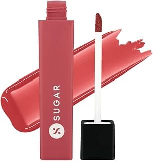 SUGAR Cosmetics Drop A Tint Lip Oil | Glossy & Tinted | Longlasting | Transferproof & Smudgeproof | (02 Retro Rosewood, 4ml)