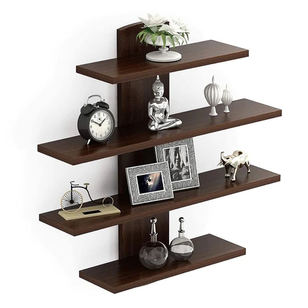 Priti - Engineered Wood Lifestyle Wall Shelf/Bookshelf/Display Rack