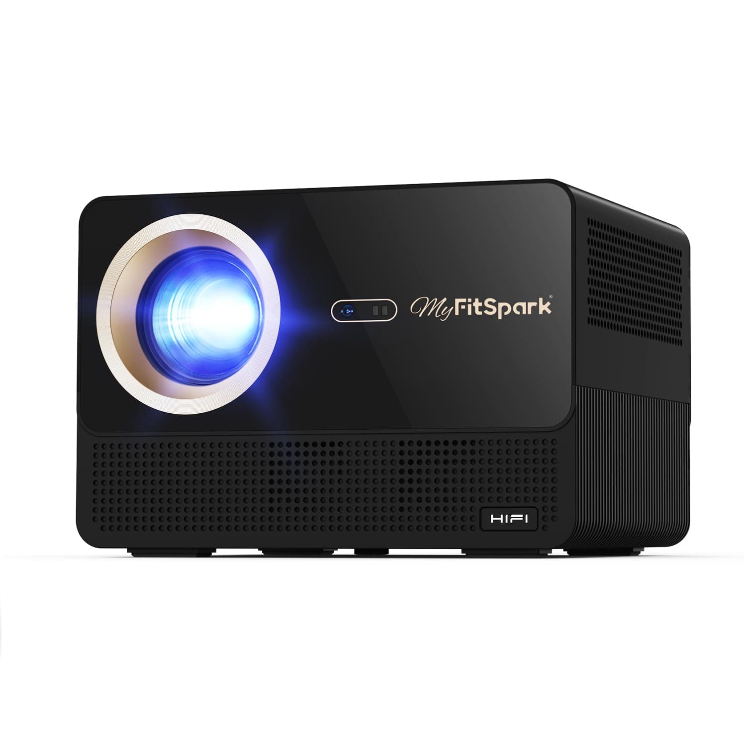 MyFitSpark CINEMAGIC 101 TrueColors Native 1080P 4K Support Projector | HDR10 Projector for Home Cinema Android Real 900 ANSI Lumens 100% Sealed Optical Engine Auto Focus + Keystone WiFi 6