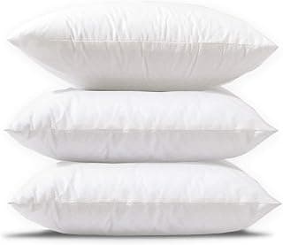 Kuber Industries Microfibre 3 Pieces Cushion Filler Set 16"x16" (White) - CTKTC40733