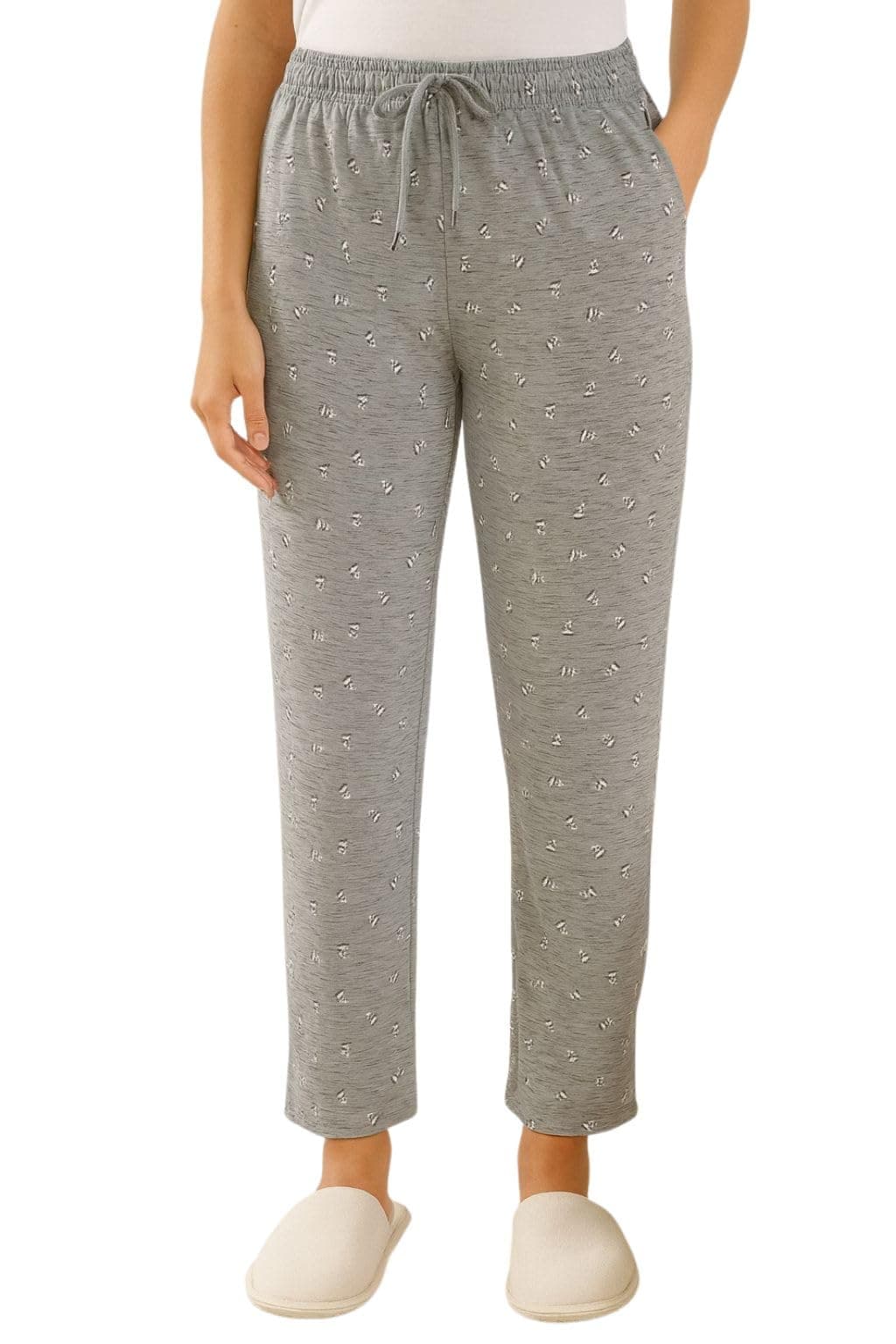 CUPID Women's Plus Size Cotton Printed Pajamas, Nightwear, Lounge Wear, Walk Wear Lowers, Regular Fit Track Pants for Ladies_M to 7XL