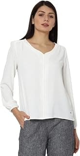 Allen Solly Women's Polyester Solid Regular Fit Blouse
