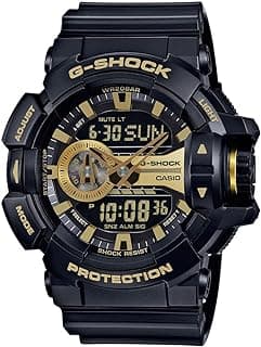 Casio G-Shock GA-400GB-1A9DR Analog-Digital Gold Dial Men Watch Black Resin Strap (G651)