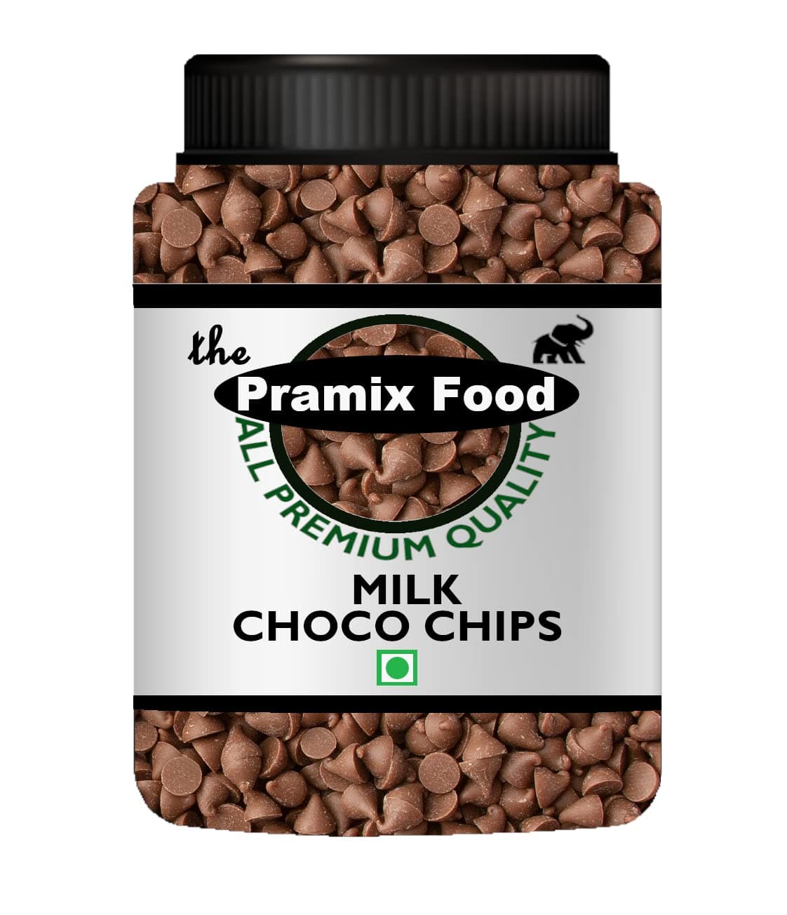 Pramix Milk Chocolate Chips, Choco Chips For Cake Decoration,Baking,Ice Cream (Milk Choco Chips) - 900g