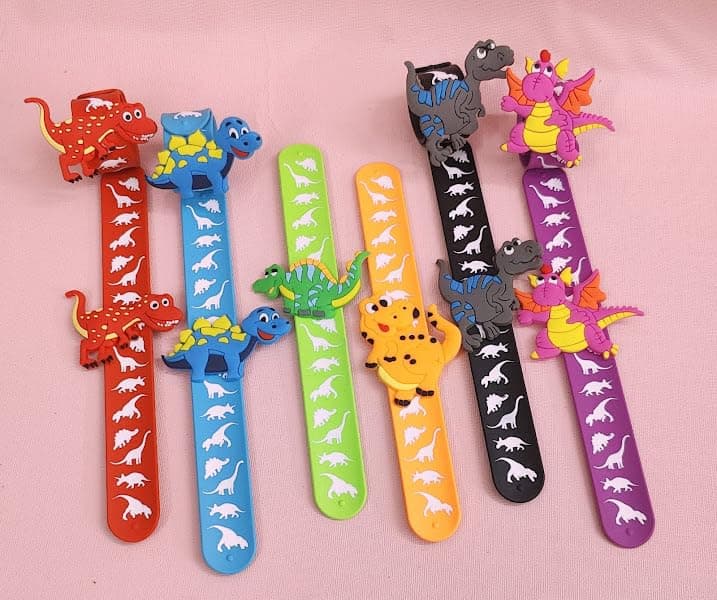 TERA 13 Dinosaur Slap Bracelet For Kids Cartoon Slap Band For Boys Kids Dinosaur Hand Wrist Band For Kids Birthday Gifts Party For Kids