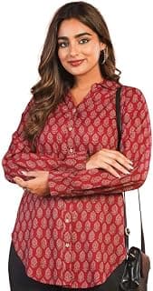Aramya Soft Cotton Maroon Straight Butti Print Kurta for Women
