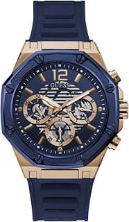 GUESS Round 44mm Blue Dial Analog Men Watch - GW0263G2