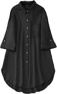 Sheetal Associates Polyester Solid Button Front Shirt Dress for Women || Roll Tab Sleeve & Collared Neck Flared Dress || Office || Summer Short Dresses for Women