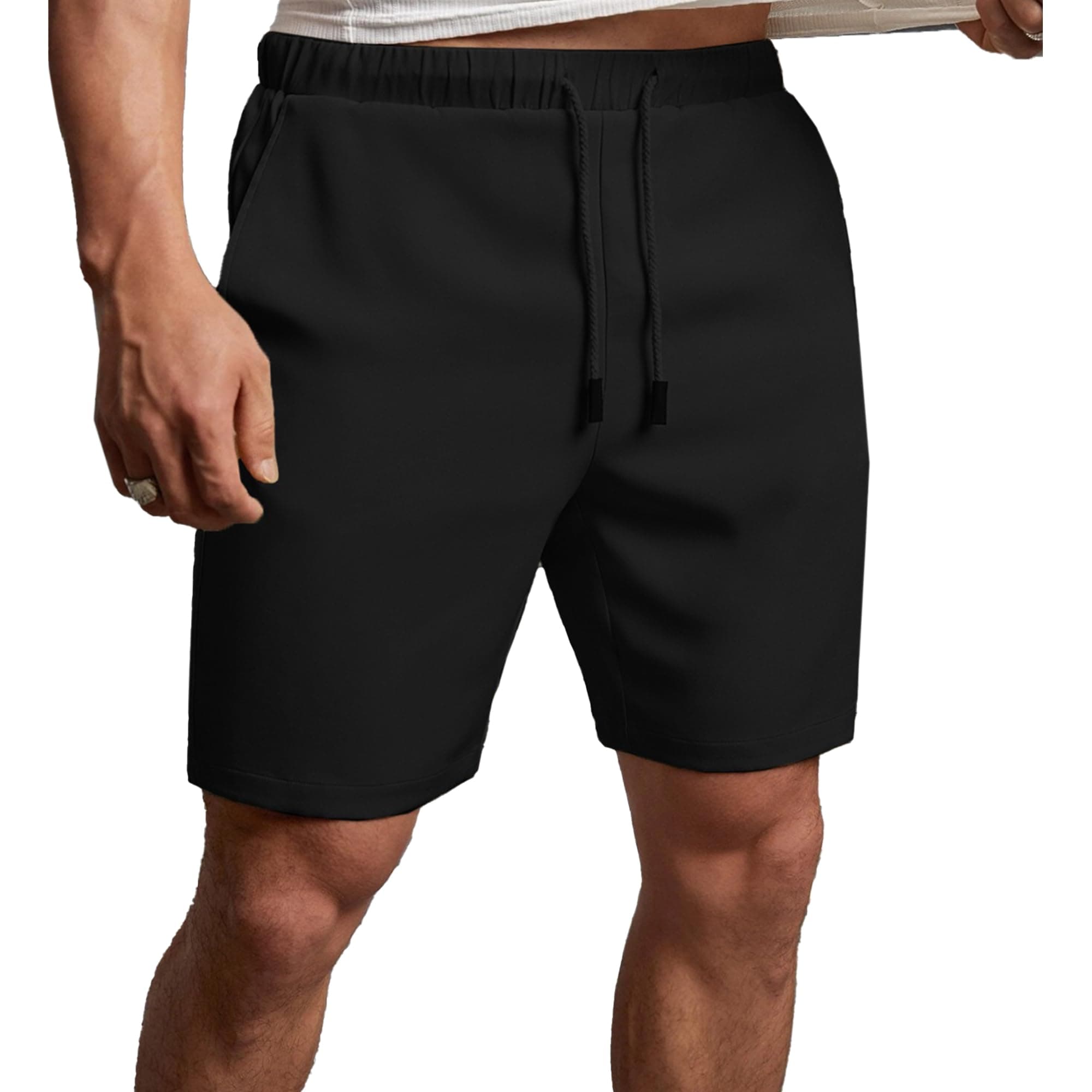 Nobero V2 Shorts for Men | Zip Pocket Shorts | Regular Fit | Elasticated Waist | Soft & Breathable Fabric | Casual Everyday Wear