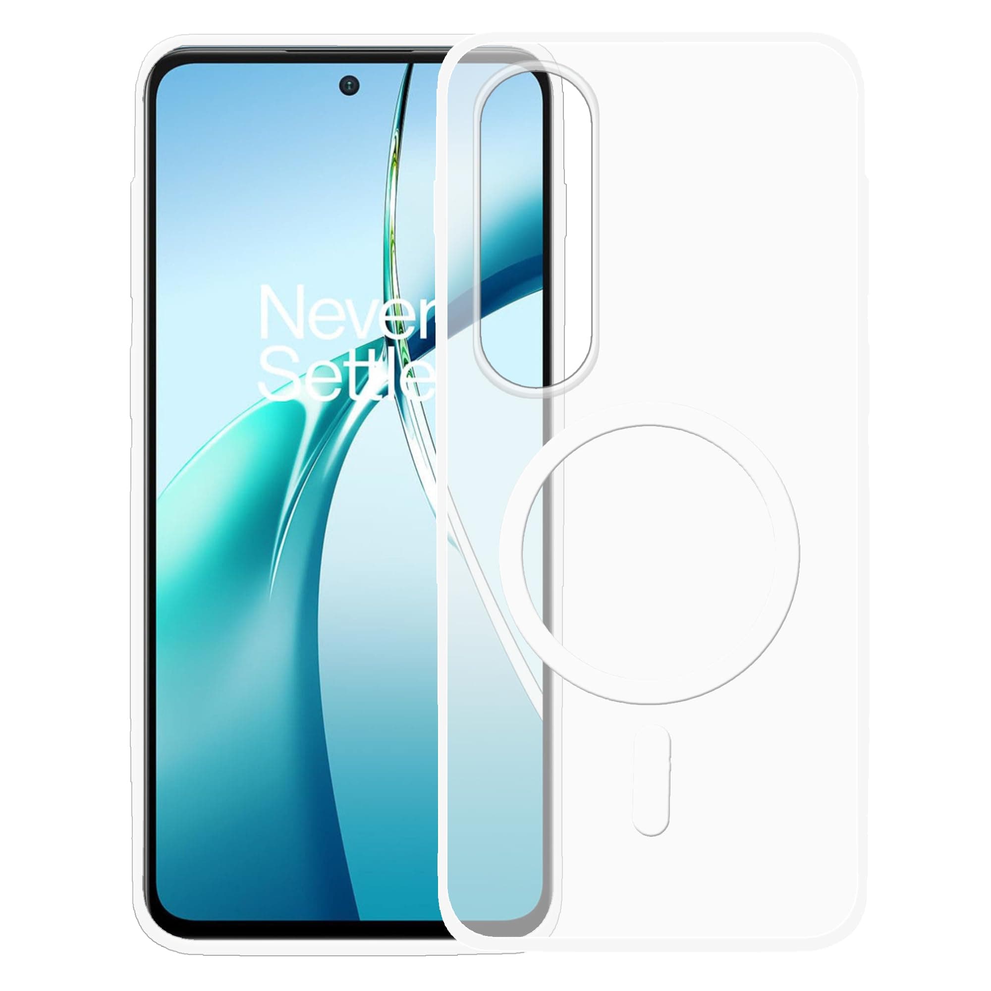 amazon basics Luxury Paper Thin Case Cover for OnePlus Nord CE4 Lite 5G 5G | Matte Finish | Compatible with magsafe | (White, OnePlus Nord CE4 Lite 5G 5G)