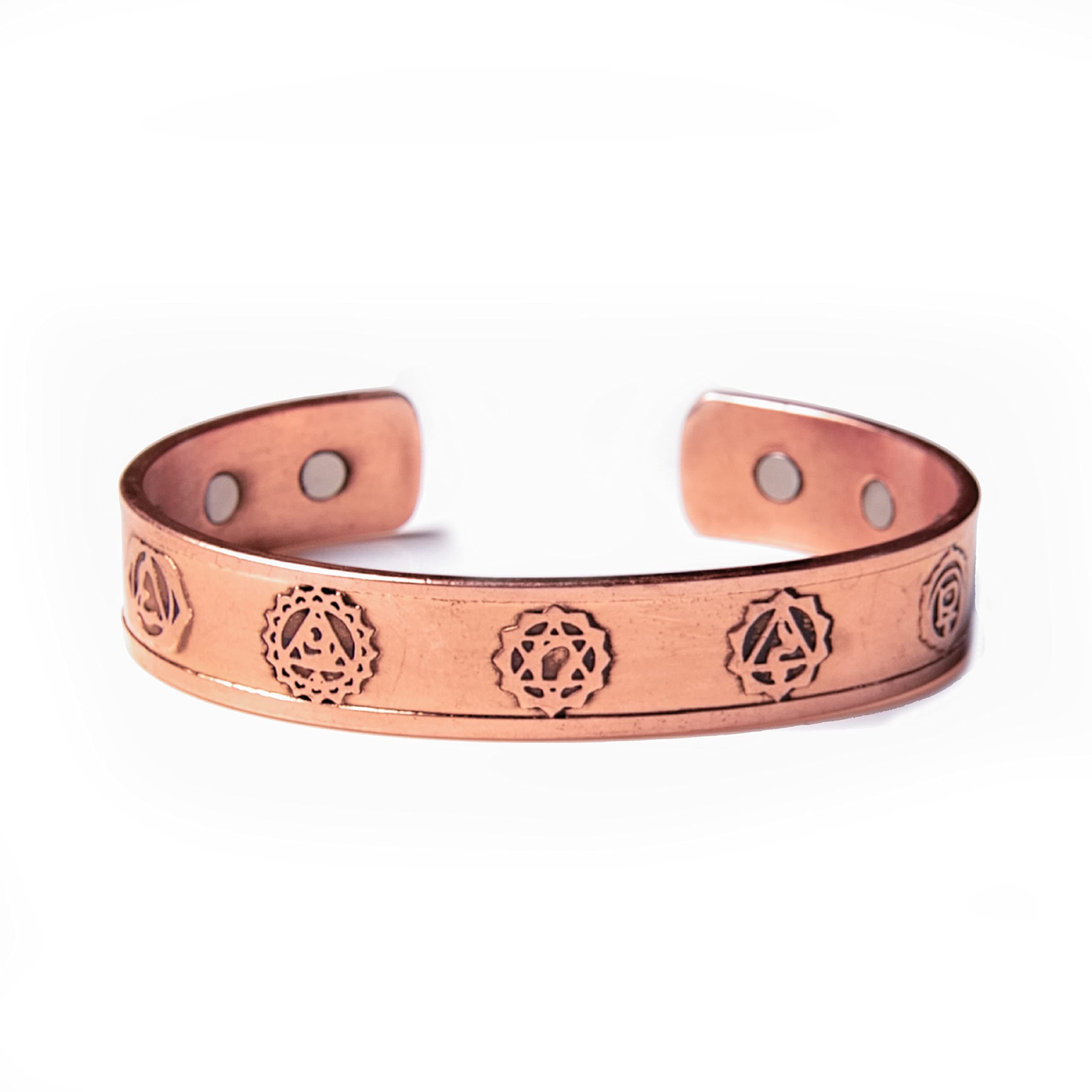 Wonder Care Copper Hand Bracelet For Women And Men - Magnetic Cuff Bracelet