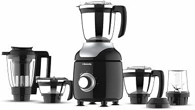 Butterfly ZieraChrome 750 Watt Mixer Grinder | 5 Jars | Uniform Grinding with Tornado Blade & Lid | Long Lasting Annealed SS Jars | Torx21 Motor| Juicer/Blender Jar | 5 Years Warranty