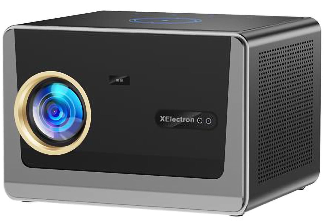 XElectron iProjector 3 Plus | Official Google TV | Dust Proof | Brightest 2000 ANSI, Native 1080p Smart Projector 4k Ultra HD for Home | Auto Focus & Keystone, HDMI ARC, WiFi & BT, Screen Mirroring