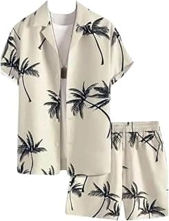 DHRUVI TRENDZ Co Ord Set for Men | Trendy Night Dress for Boys | T-Shirt and Shorts Combo for Lounge | Stylish Summer and Travel Wear | Men's Matching Two-Piece for Vacation