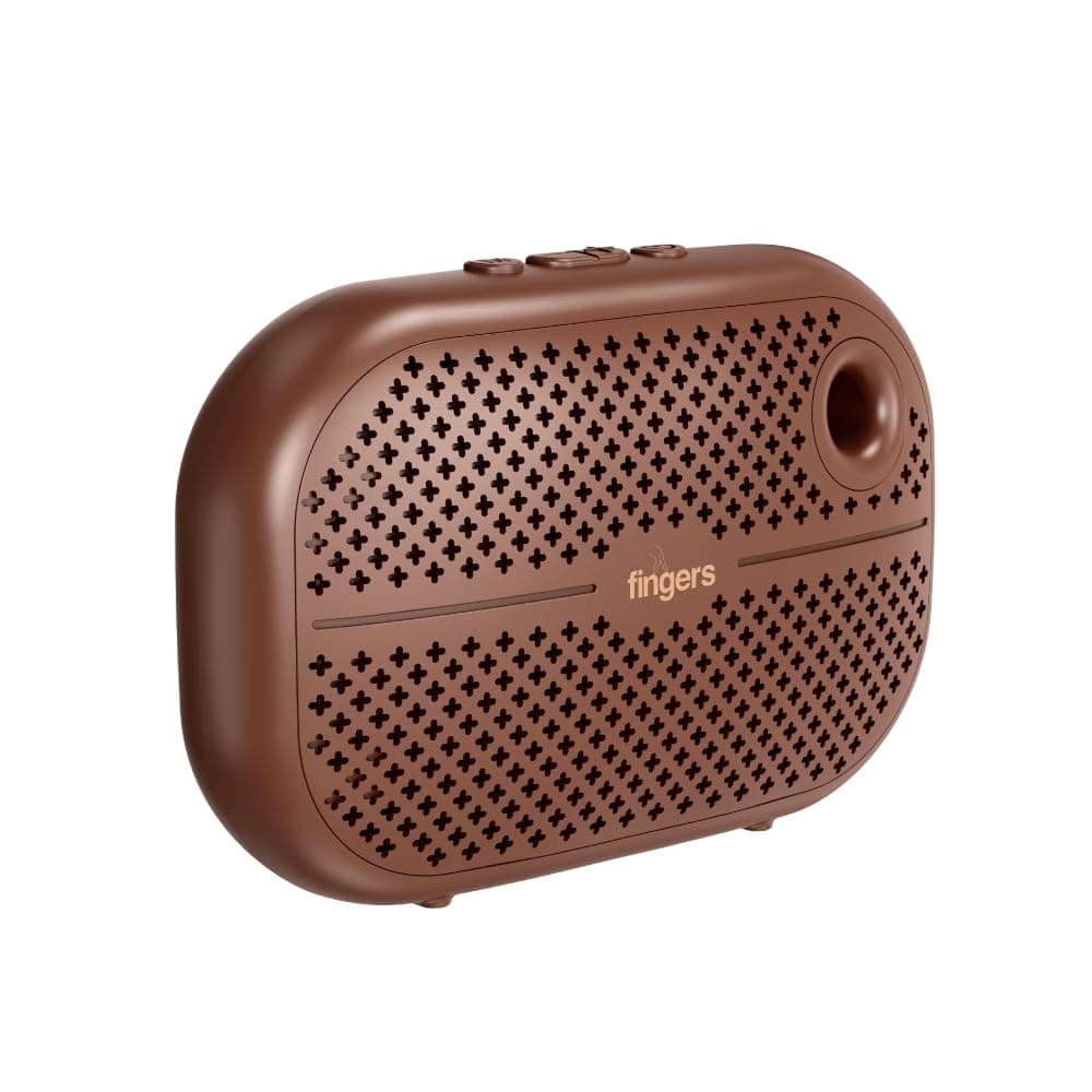 FINGERS Musilicious3 Portable Speaker – Compact | Deep Bass | BT, FM, USB | Wireless Portable Speaker with up to 4 Hours Playtime | Multi-point Pairing | Built-in Mic for Hands-free Calls
